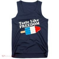 Retro Taste Like Freedom USA American Popsicle Tank Top thumb 0