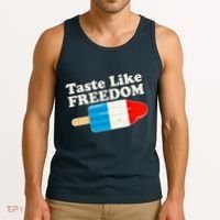 Retro Taste Like Freedom USA American Popsicle Tank Top thumb 3