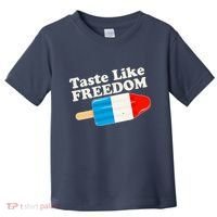 Retro Taste Like Freedom USA American Popsicle Toddler T-Shirt thumb 0