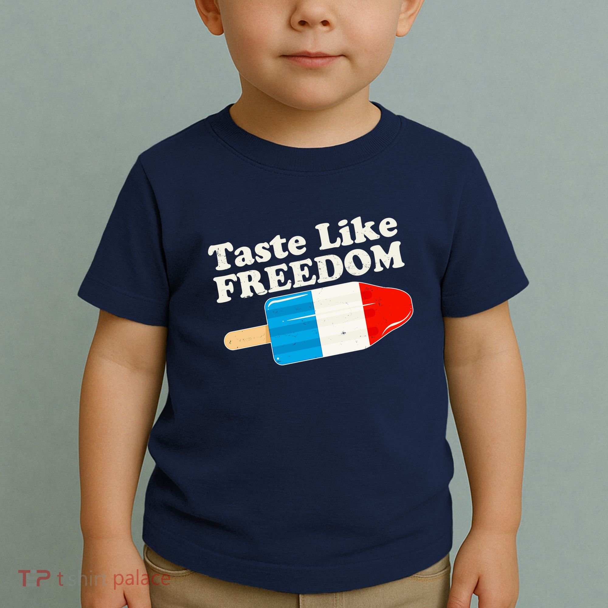 Retro Taste Like Freedom USA American Popsicle Toddler T-Shirt