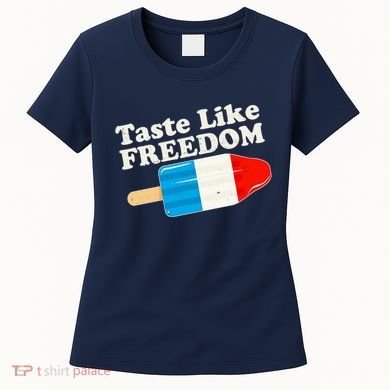 Retro Taste Like Freedom USA American Popsicle Women's T-Shirt