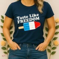 Retro Taste Like Freedom USA American Popsicle Women's T-Shirt thumb 2