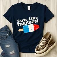 Retro Taste Like Freedom USA American Popsicle Women's T-Shirt thumb 3