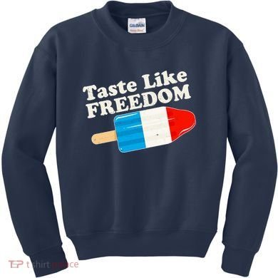 Retro Taste Like Freedom USA American Popsicle Kids Sweatshirt