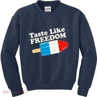 Retro Taste Like Freedom USA American Popsicle Kids Sweatshirt thumb 0