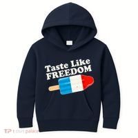 Retro Taste Like Freedom USA American Popsicle Kids Hoodie thumb 0