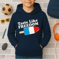 Retro Taste Like Freedom USA American Popsicle Kids Hoodie thumb 2