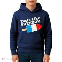 Retro Taste Like Freedom USA American Popsicle Kids Hoodie thumb 4