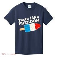 Retro Taste Like Freedom USA American Popsicle Kids T-Shirt thumb 0