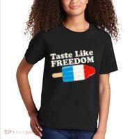 Retro Taste Like Freedom USA American Popsicle Kids T-Shirt thumb 2