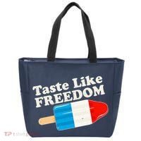 Retro Taste Like Freedom USA American Popsicle Tote Bag thumb 0