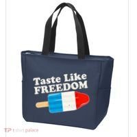 Retro Taste Like Freedom USA American Popsicle Tote Bag thumb 3