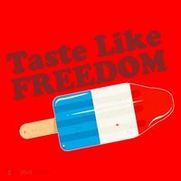 Retro Taste Like Freedom USA American Popsicle Santa Hat thumb 1