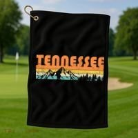 Retro Tennessee Wilderness Golf Towel thumb 1