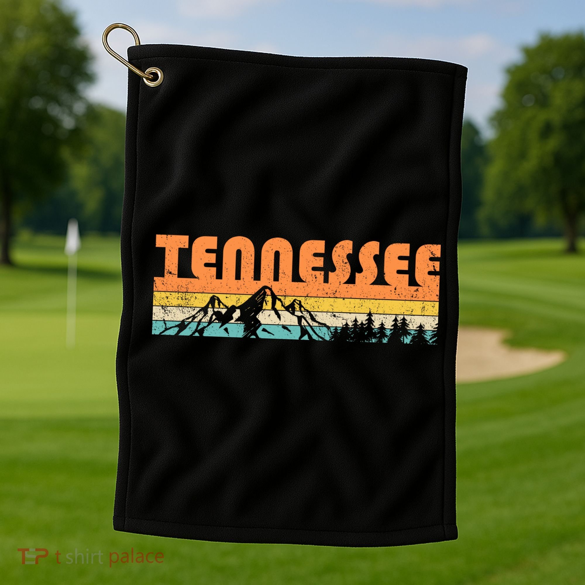 Retro Tennessee Wilderness Golf Towel