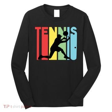 Retro Tennis Logo Long Sleeve Shirt