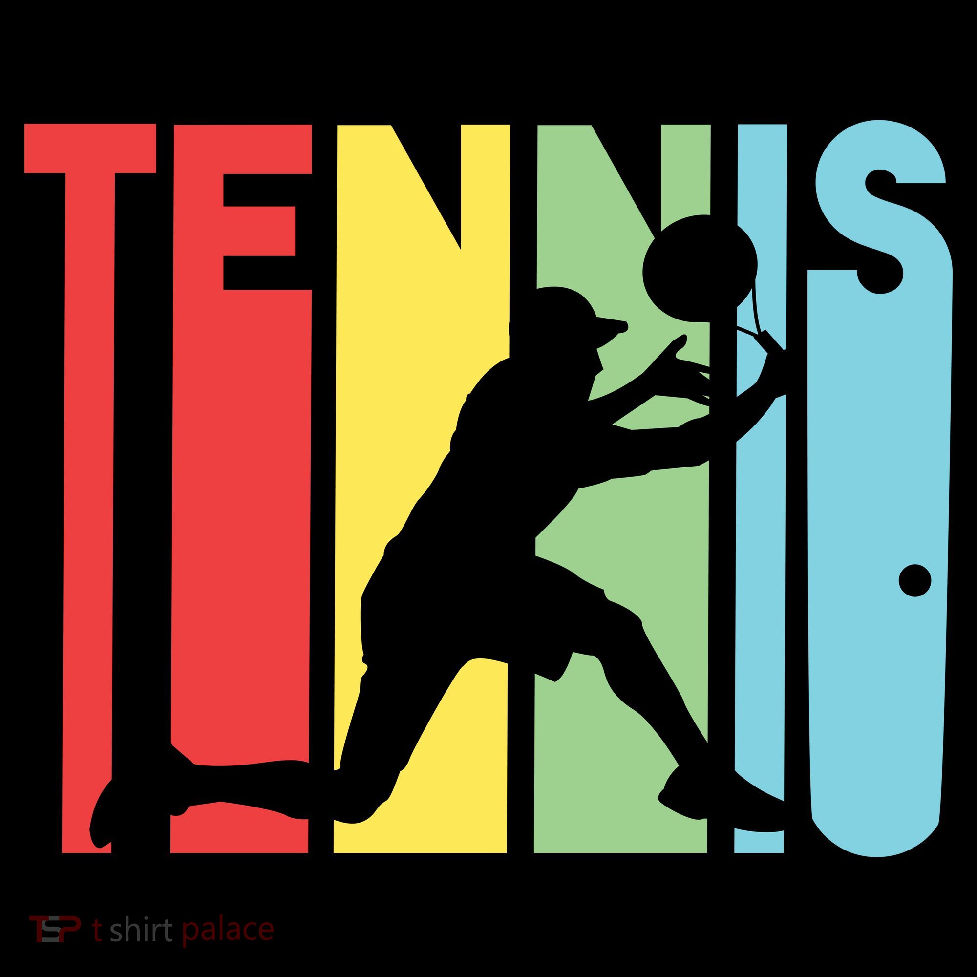 Retro Tennis Logo Long Sleeve Shirt