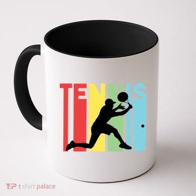 Retro Tennis Logo Coffee Mug