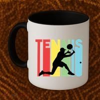 Retro Tennis Logo Coffee Mug thumb 2