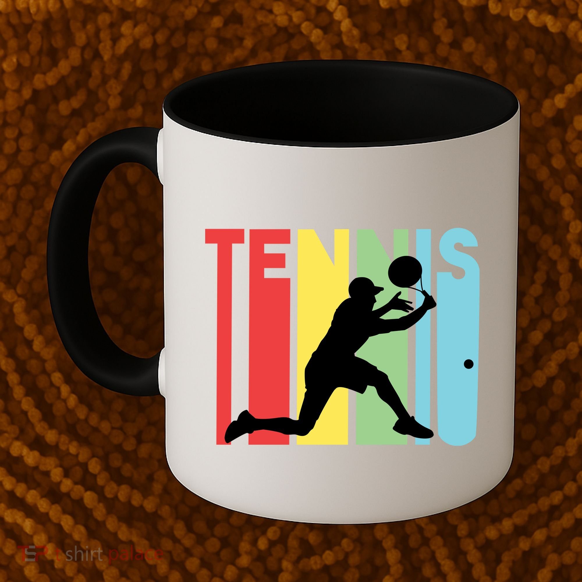 Retro Tennis Logo Coffee Mug