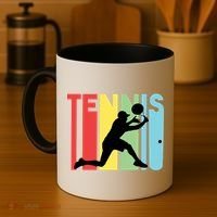 Retro Tennis Logo Coffee Mug thumb 4
