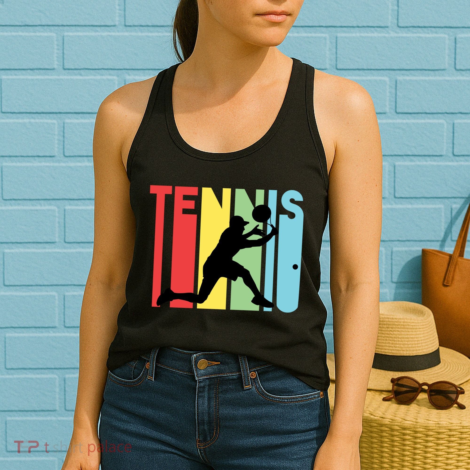 Retro Tennis Logo Women's Tank Top