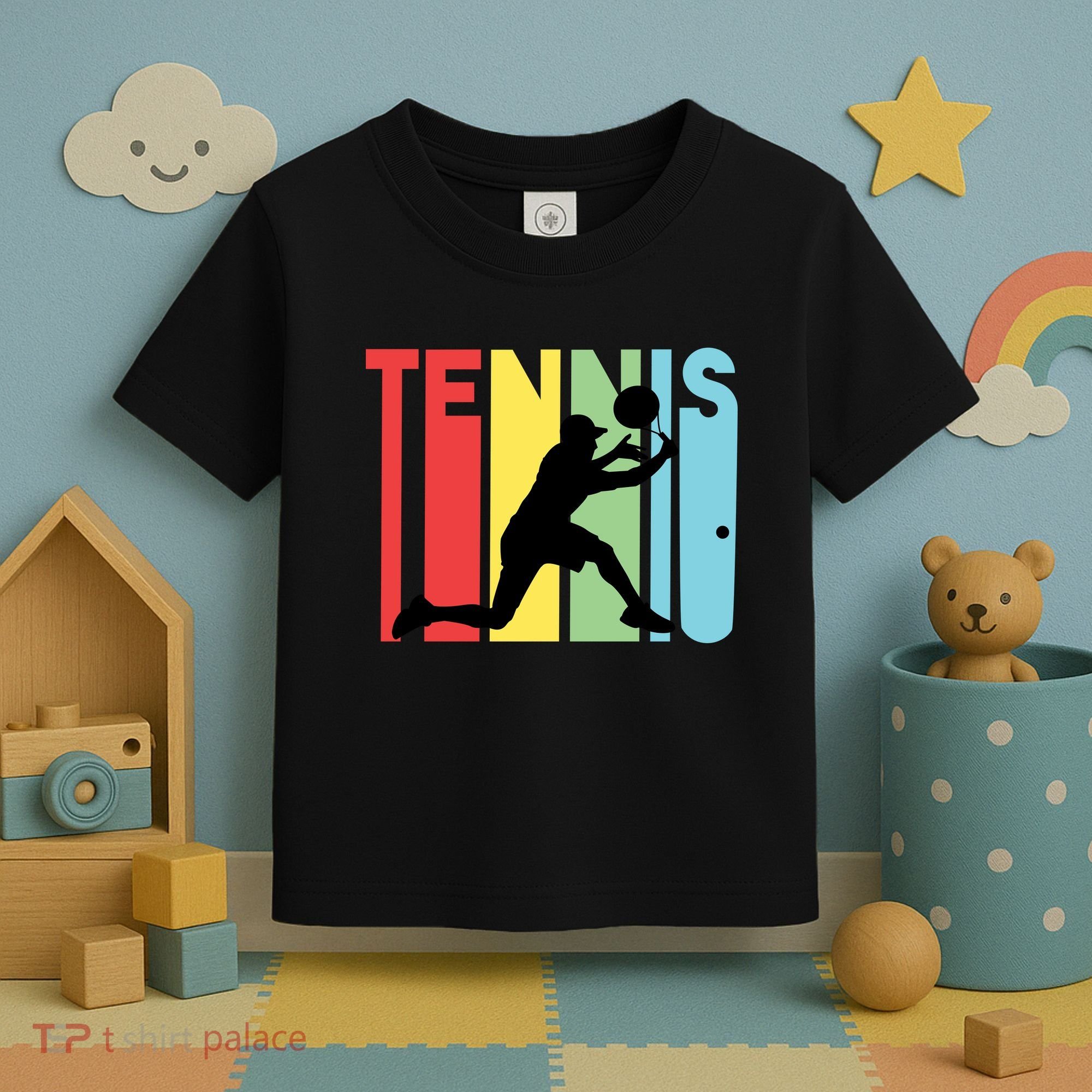 Retro Tennis Logo Toddler T-Shirt
