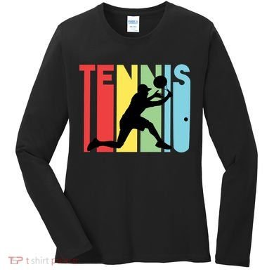 Retro Tennis Logo Women's Long Sleeve Shirt