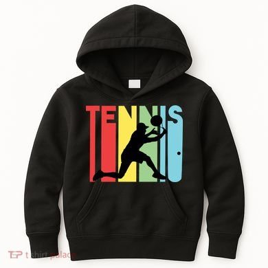 Retro Tennis Logo Kids Hoodie