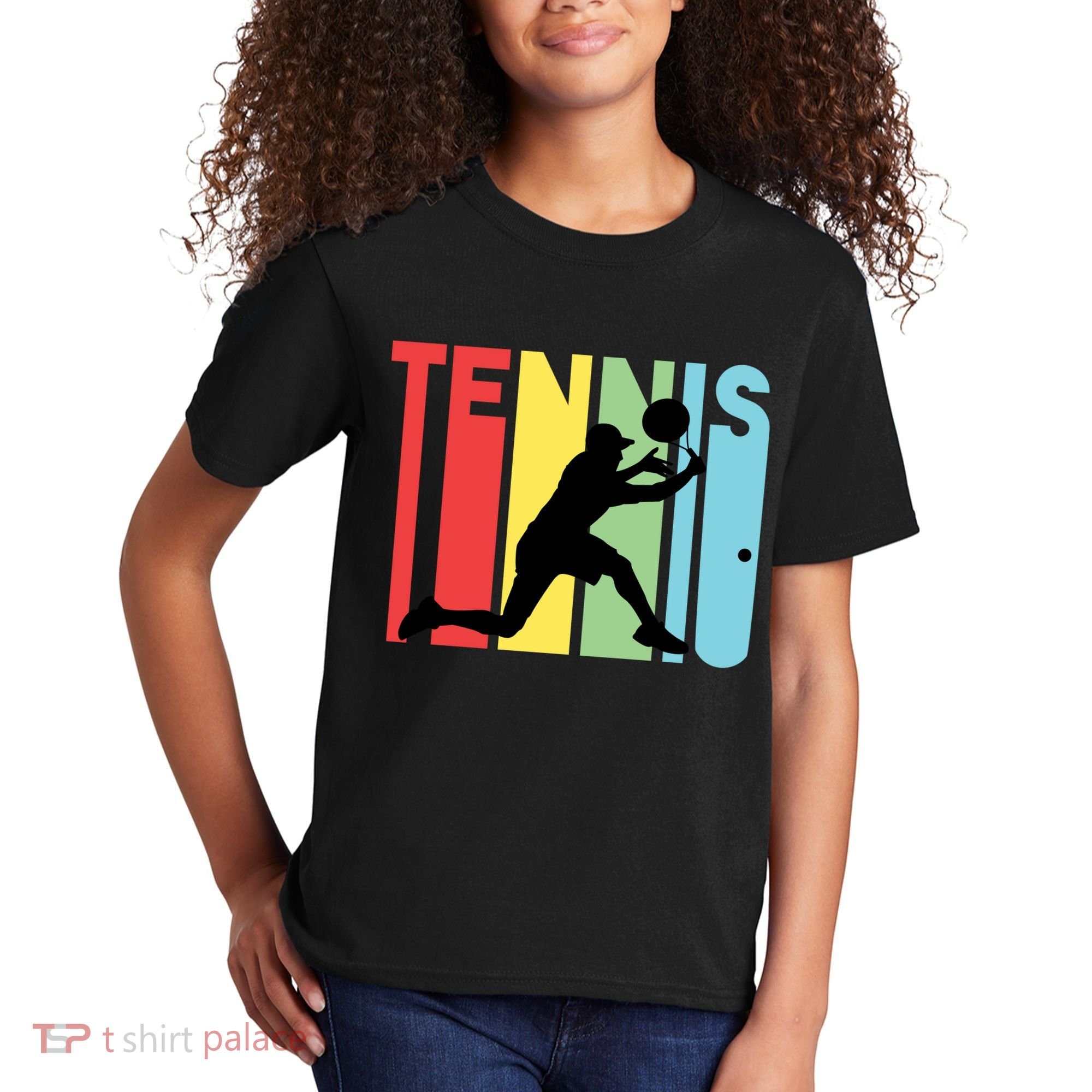 Retro Tennis Logo Kids T-Shirt