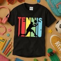 Retro Tennis Logo Kids T-Shirt thumb 3