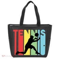 Retro Tennis Logo Tote Bag thumb 0