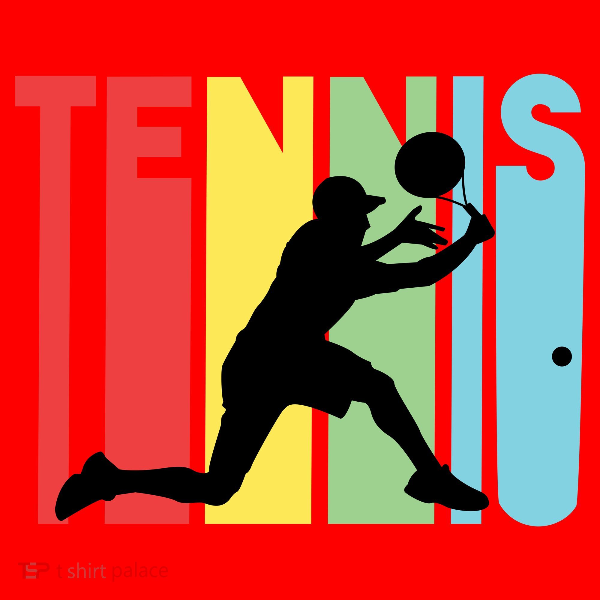 Retro Tennis Logo Santa Hat