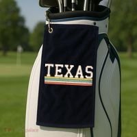 Retro Texas Golf Towel thumb 2