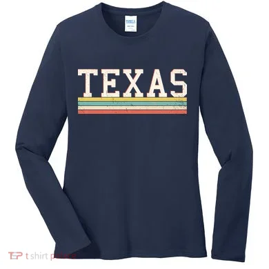 Retro Texas Women's Long Sleeve Shirt