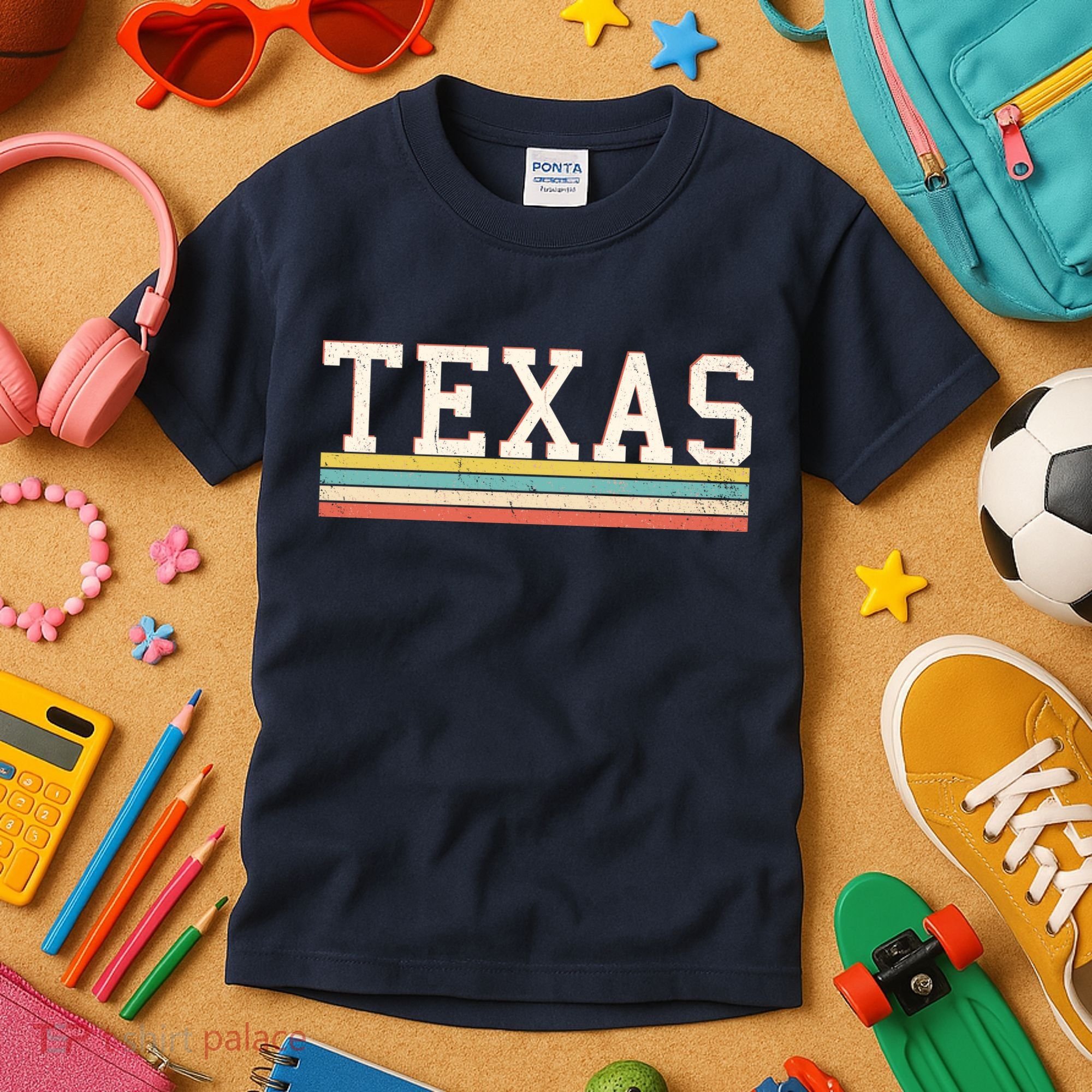 Retro Texas Kids T-Shirt