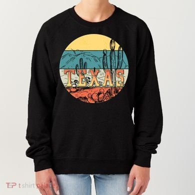 Retro Texas Desert Emblem Women's Sweatshirt