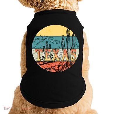 Retro Texas Desert Emblem Doggie Tank