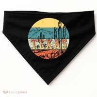 Retro Texas Desert Emblem USA-Made Doggie Bandana thumb 0