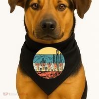 Retro Texas Desert Emblem USA-Made Doggie Bandana thumb 1