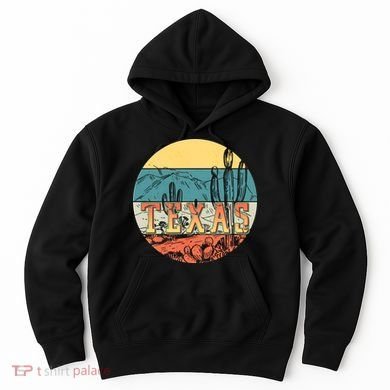 Retro Texas Desert Emblem Hoodie