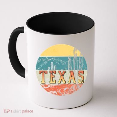 Retro Texas Desert Emblem Coffee Mug