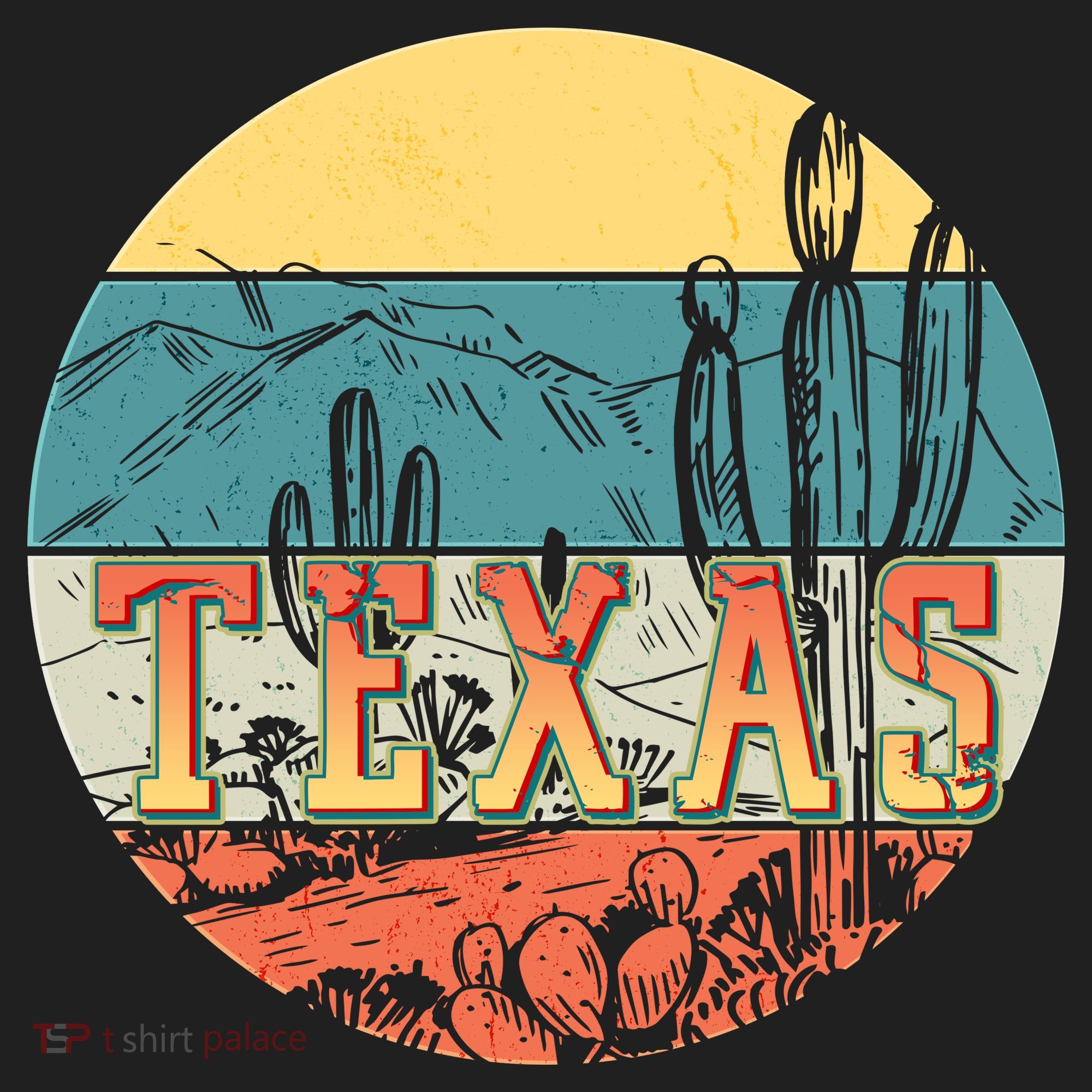 Retro Texas Desert Emblem Tumbler