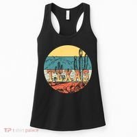 Retro Texas Desert Emblem Women's Tank Top thumb 0