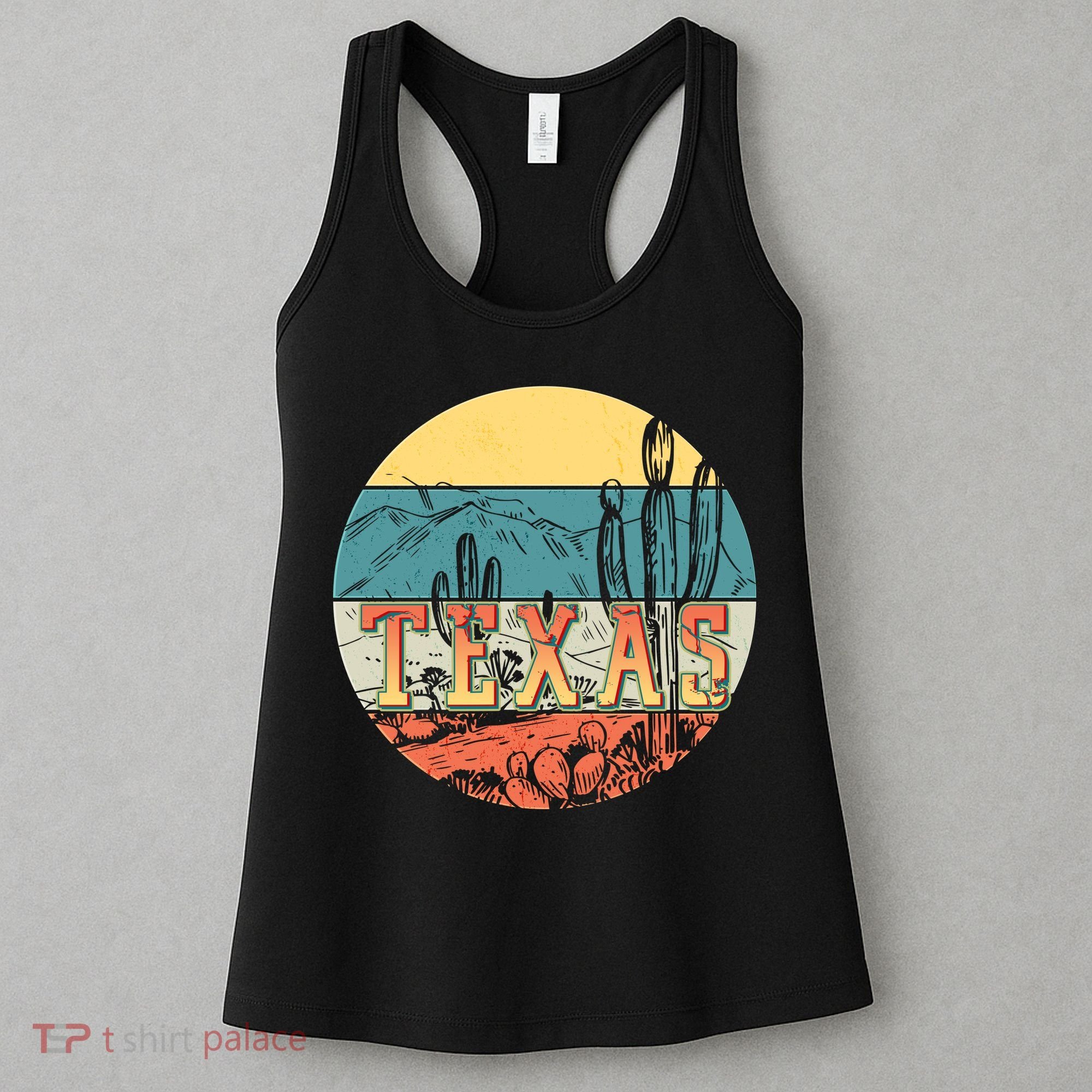 Retro Texas Desert Emblem Women's Tank Top