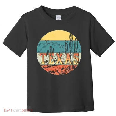 Retro Texas Desert Emblem Toddler T-Shirt