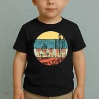 Retro Texas Desert Emblem Toddler T-Shirt thumb 2