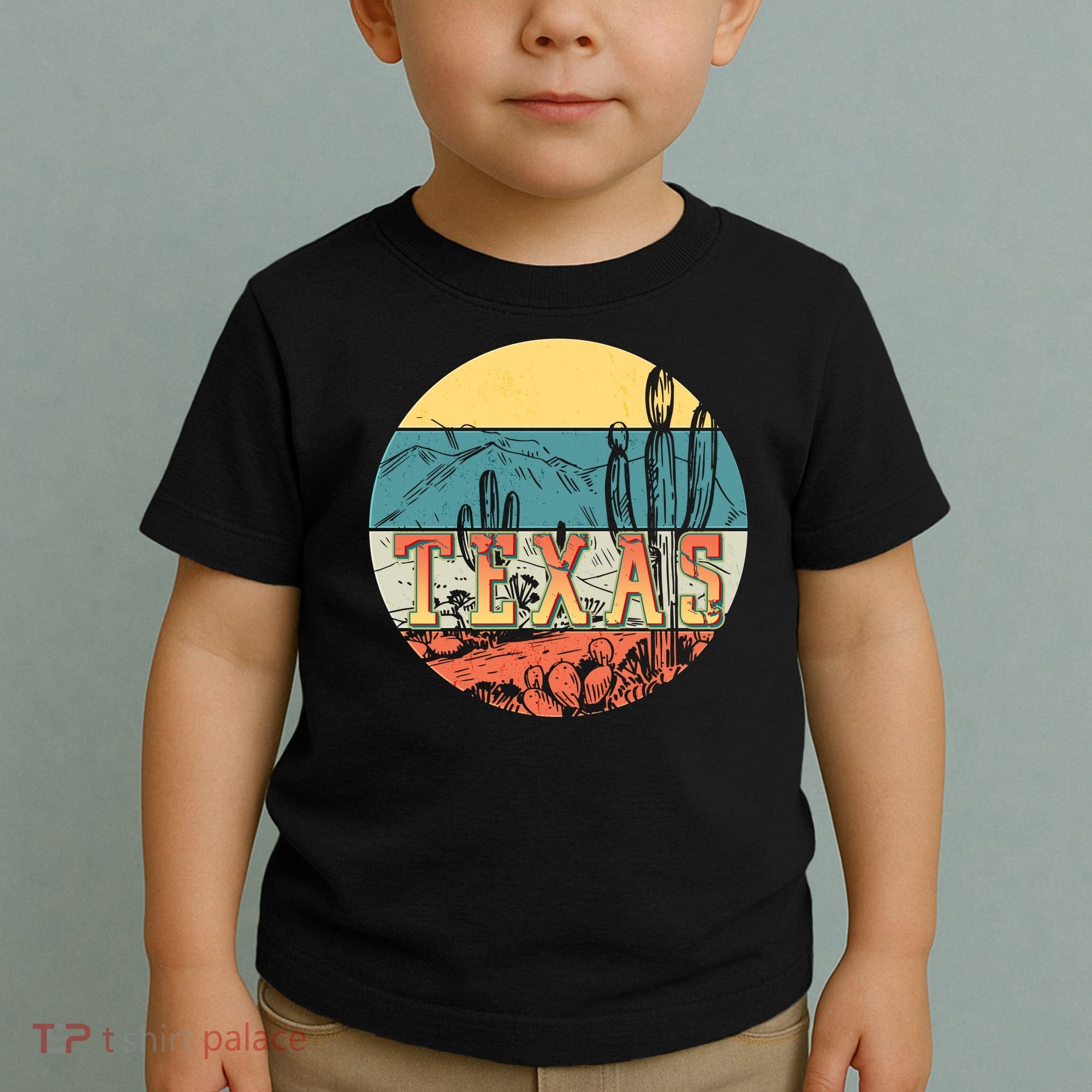 Retro Texas Desert Emblem Toddler T-Shirt