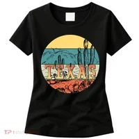 Retro Texas Desert Emblem Women's T-Shirt thumb 0