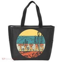 Retro Texas Desert Emblem Tote Bag thumb 0